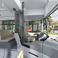 3D Model of Bus Car Interior 3d model
