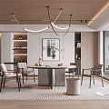 Modern Minotti Restaurant 3d model