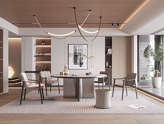 Modern Minotti Restaurant 3d model