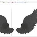 Mechanical Wings Decorations Photo Attractions 3d model