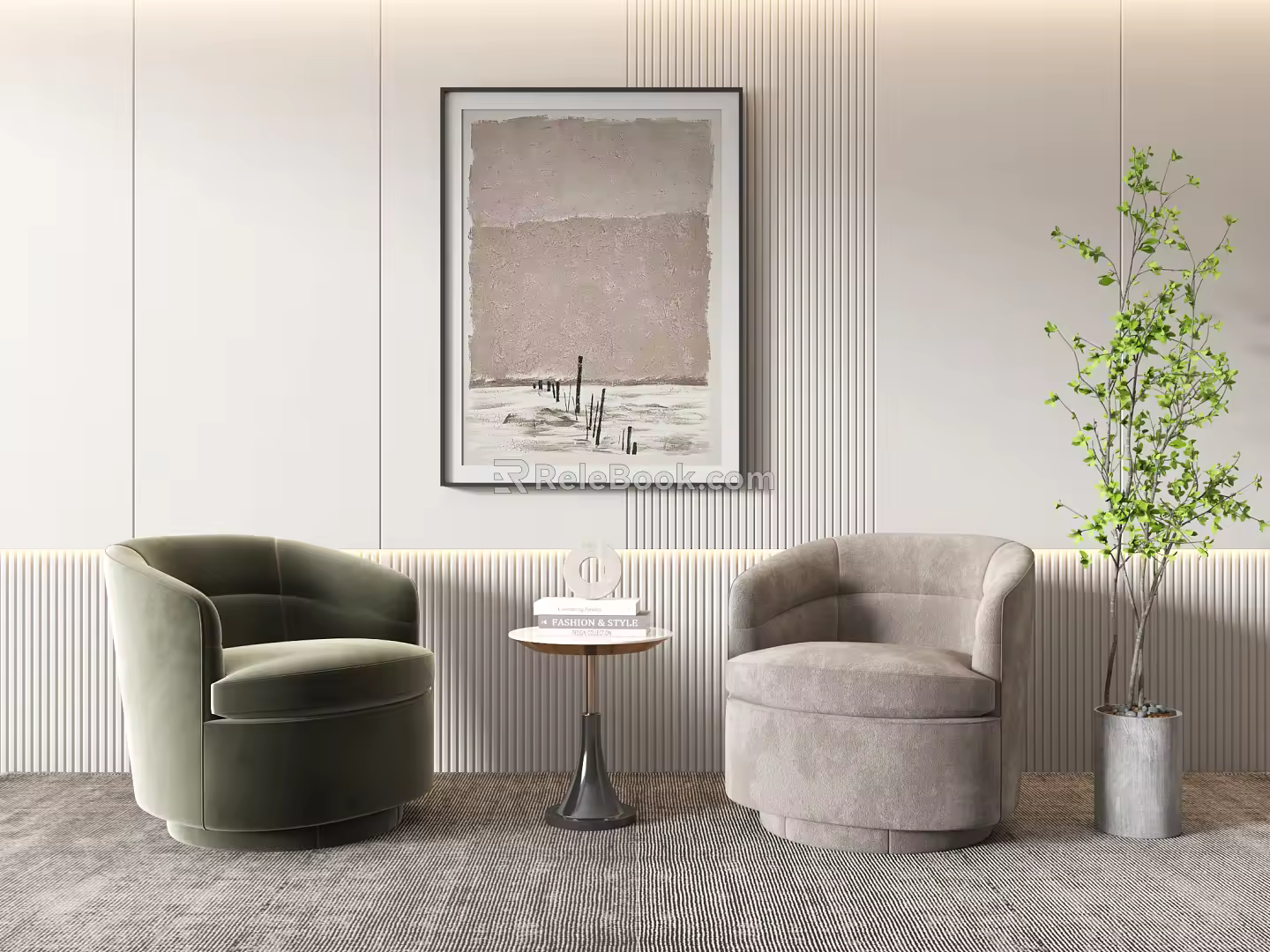 Modern Casual Sofa Combination Single Sofa 3d model