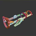 Red And White Medical Tool Supporting Organ And Hair Handling Research
