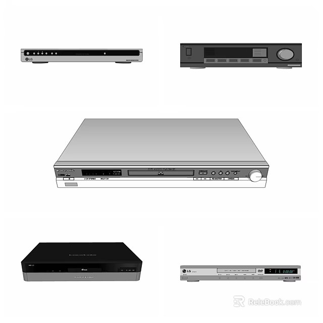 Modern Headphone Audio Systems With Sleek Design Control Panels And Interfaces 3d model 