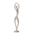 Modern Abstract Metal Human Figure Sculpture For Interior Decor