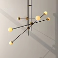 Modern Lighting Combination With Spherical Chandeliers Wall Lamps And Circular Pendant Lights