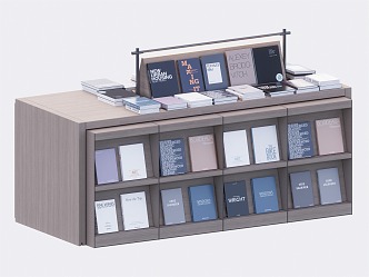 library bookcase 3d model