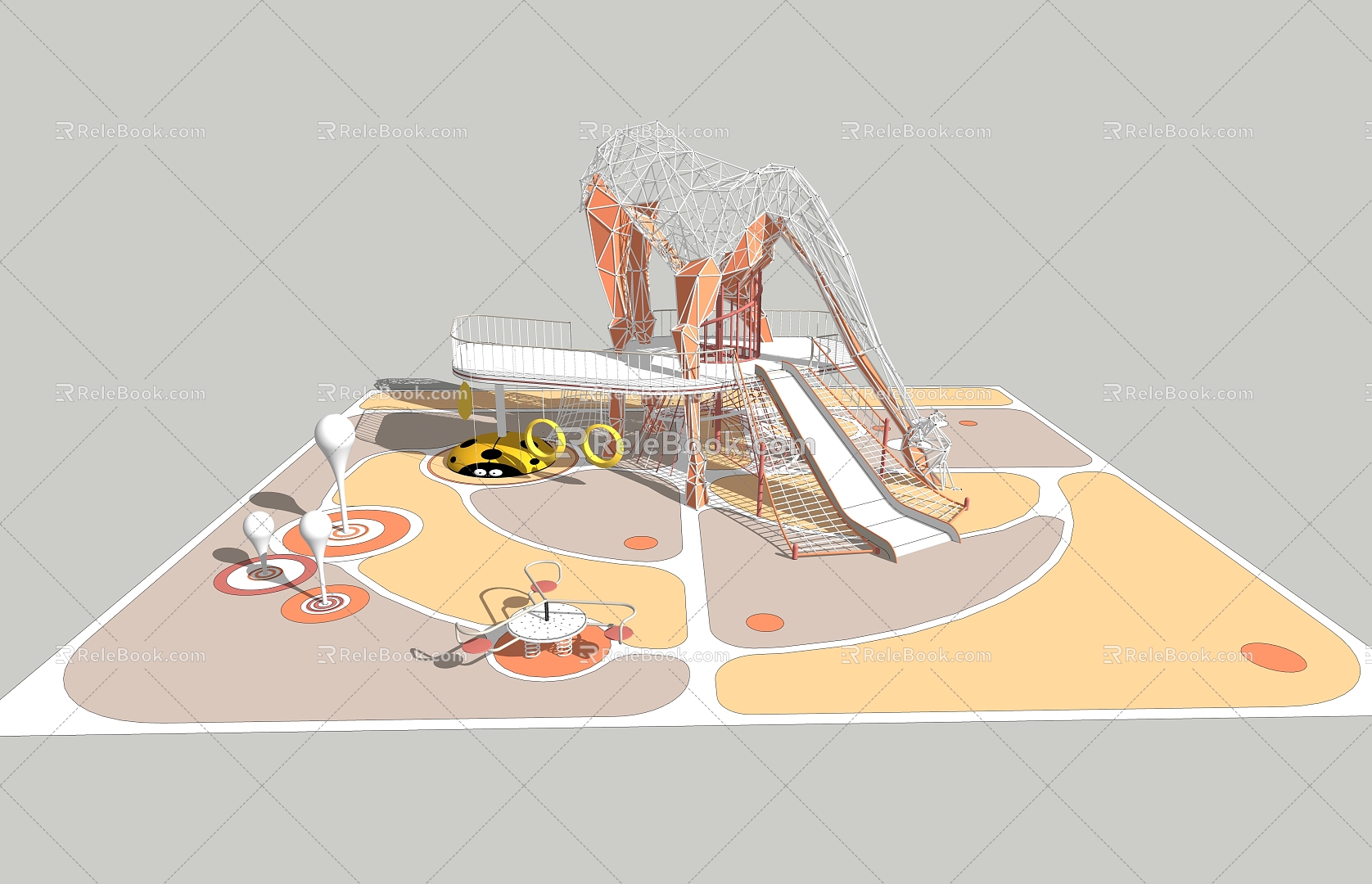 Modern children's play area model