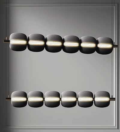 Modern Chandelier Multi-head Long Chandelier Restaurant Chandelier Beaded Chandelier Office Chandelier Study Tea Room Chandelier 3d model