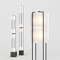 Modern Floor Lamps With Sleek Metal Frames And White Square Shades For Home Decor