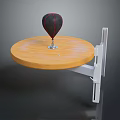 Wall Mounted Punching Bag Training Equipment With Wooden Circular Tabletop