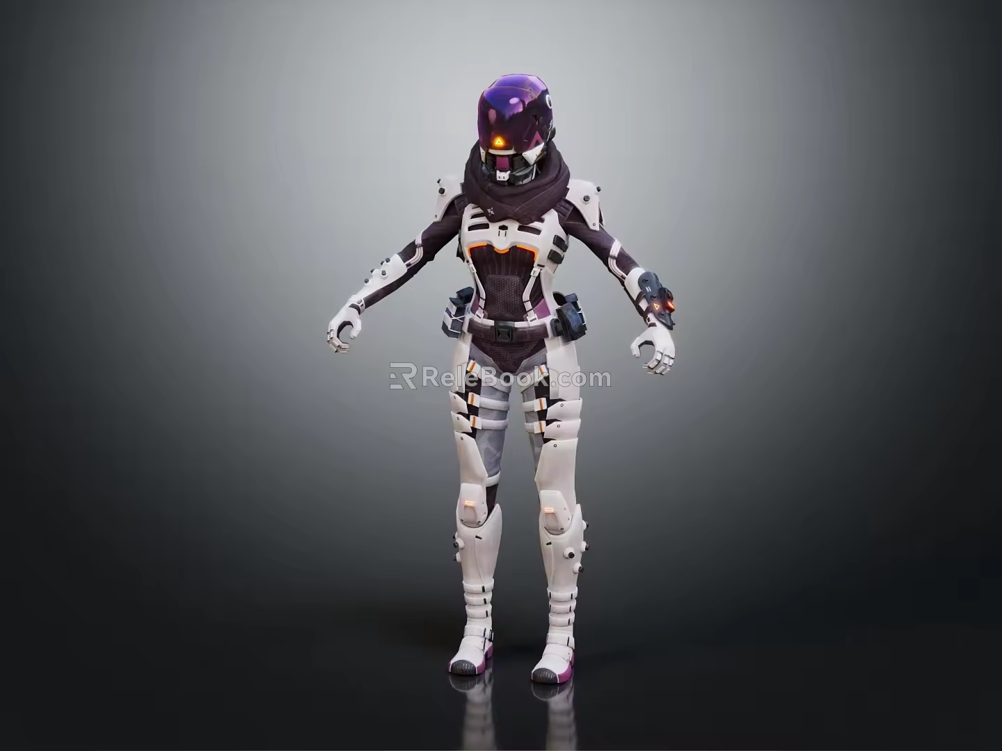 Modern Robot Warrior Mechanical Combat Police Mechanical Armor 3d model