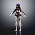 Modern Robot Warrior Mechanical Combat Police Mechanical Armor 3d model