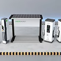 Public Green Energy Charging Stations With Solar Panel And Electric Vehicle Equipment