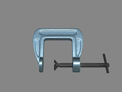 Industrial Heavy Duty Metal G Clamp Tool For Securely Holding Workpieces In Industry 3d model