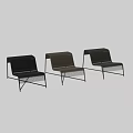 Modern Outdoor Chairs With Metal Frame And Woven Design In Brown And Black