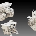 Industrial Mechanical Equipment with Precision Engine Parts and Gear Mechanism Components