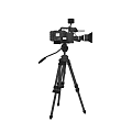 High Definition Digital Video Camera On Tripod Stand For Professional Use 3d model