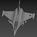 Gray Military Fighter Jet With Mounted Weapons And Number 131 Design
