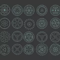 Hardware Tools Collection of Assorted Gears with Intricate Designs and Metallic Finish