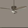 Modern Ceiling Fan With Light And Wooden Blades For Contemporary Home Interiors