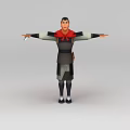 Mulan Game Characters Anime Characters Ancient Man 3d model