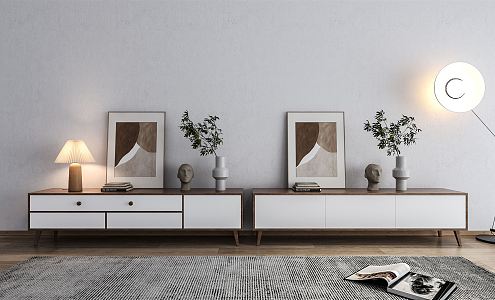 Nordic TV cabinet 3d model