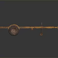 Yellow Metal Trailer Frame Structure With Wheels For Heavy Duty Transport