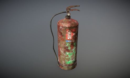 Industrial LOFT fire extinguisher post-apocalyptic fire extinguisher 3d model