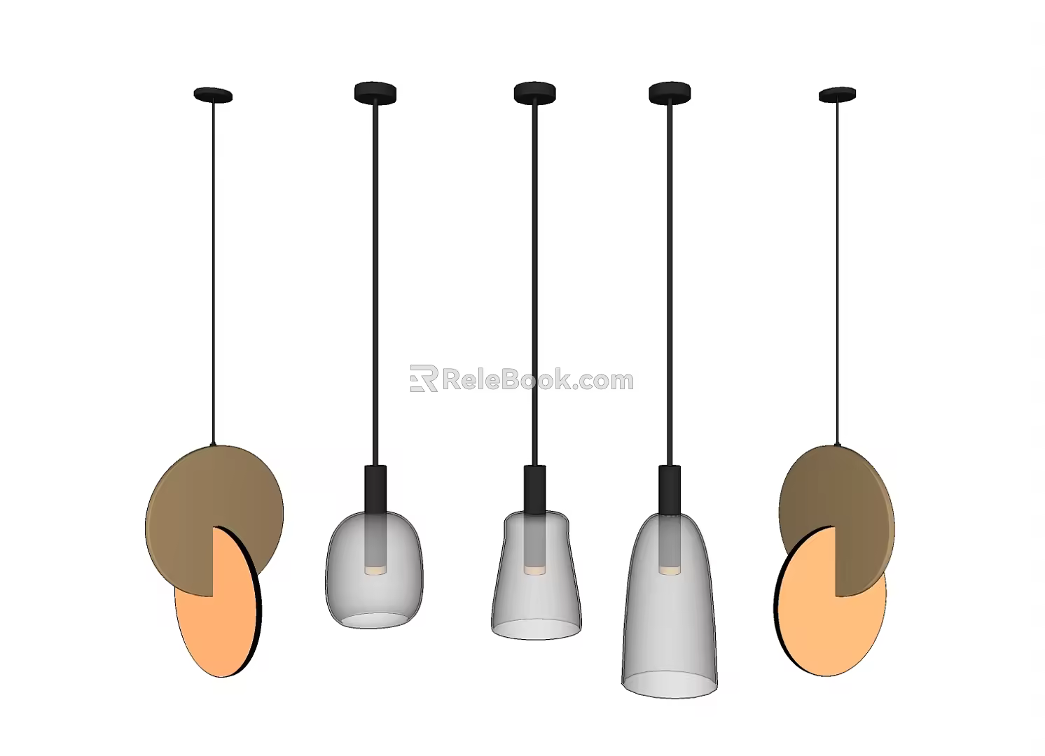 Modern Chandelier Simple Chandelier Combination 3d model