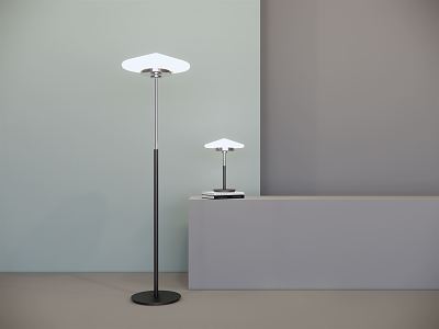 Modern Lamps Combination Middle Ancient Simple Bauhaus Floor Lamp Table Lamp 3d model