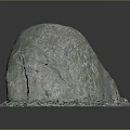 Natural Rough Textured Green Stone Decorative Piece With Surface Texture And Stable Base