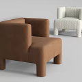 Modern Single Sofa 3d model