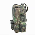 Camouflage Backpack Design With Multiple Pockets And Adjustable Straps For Outdoor Activities 3d model