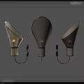 Elegant Wall Lamps With Unique Glass Shades And Modern Design For Interior Decor