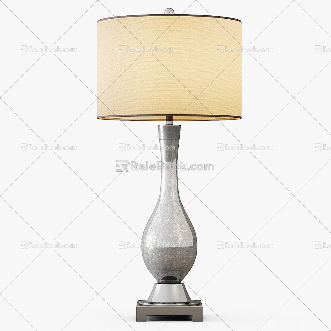 Mercury glass table lamp model