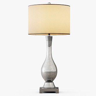 Mercury glass table lamp 3d model