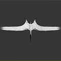Realistic Prehistoric Pterosaur Animal With Outstretched Wings And Long Beak Flying Model