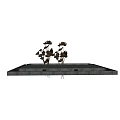 Metal Lotus Lily Pad Seed Pod Ornament Set For Artistic Home Decor