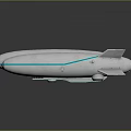 Twin Spacecraft With White Body And Light Blue Stripes Futuristic Aerospace Design