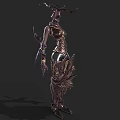 Elaborate Mythical Character In Fantasy Armor With Intricate Horns And Scaled Patterns