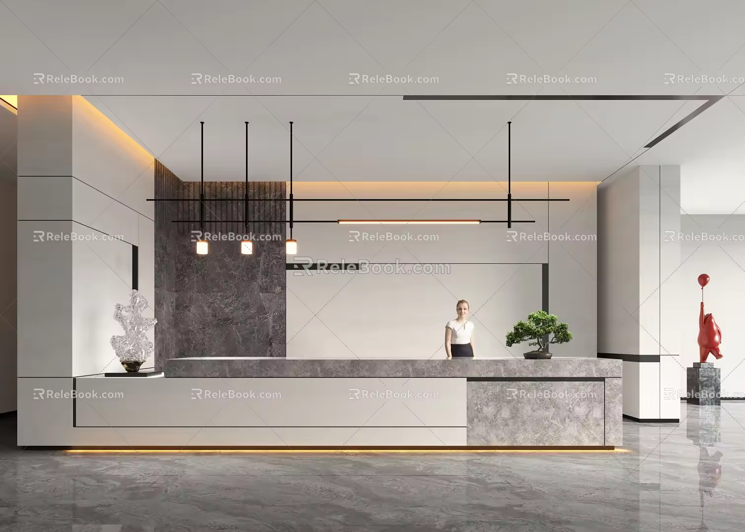 Reception 3d model