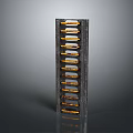 Durable Vertical Metal Frame Equipment Featuring Yellow Strip Components For Industrial Use