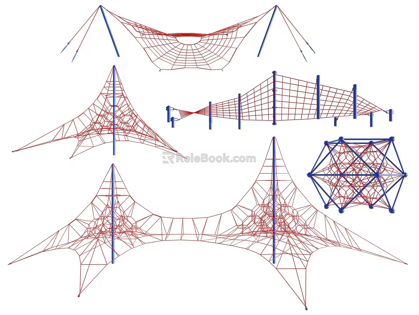 Climbing Net 3d model