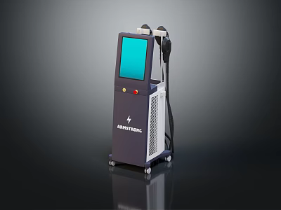 SHRINTEC Professional Device With Digital LCD Screen Handpiece And Wheels 3d model