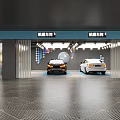 4S Shop Car Wash Area With Black And White Vehicles Modern Lighting And Clean Facilities