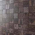Wooden Square Wall With Textured Natural Wood Patterns For Interior Decor 3d model