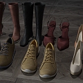 Modern Shoes 3d model