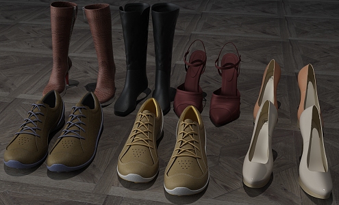 Modern Shoes 3d model