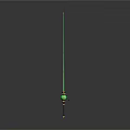 Green Fishing Rod With Reel Line And Extendable Pole For Angling