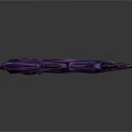 Ornate Purple Black Mythical Axe With Intricate Design And Detailed Handle